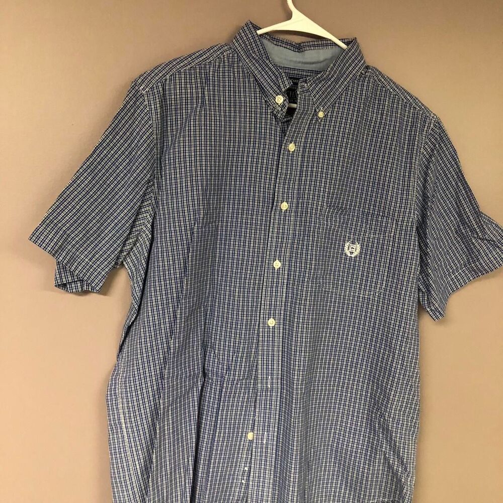 Chaps Men's Blue and Navy Shirt